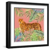 Tropical Cat II-Janet Tava-Framed Art Print