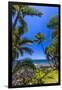 Tropical Coastline of Princeville, Hi-Andrew Shoemaker-Framed Photographic Print