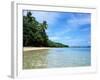 Tropical Coastline of Turtle Island-David Papazian-Framed Premium Photographic Print