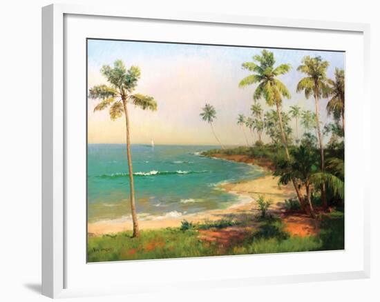 Tropical Coastline-Karen Dupré-Framed Art Print