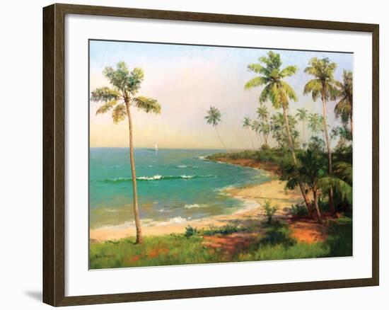 Tropical Coastline-Karen Dupré-Framed Art Print