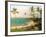 Tropical Coastline-Karen Dupré-Framed Art Print