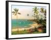 Tropical Coastline-Karen Dupré-Framed Art Print