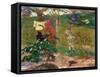 Tropical Conversation, (Conversation Tropiques, Martinique), 1887-Paul Gauguin-Framed Stretched Canvas
