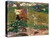 Tropical Conversation, (Conversation Tropiques, Martinique), 1887-Paul Gauguin-Stretched Canvas