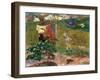 Tropical Conversation, (Conversation Tropiques, Martinique), 1887-Paul Gauguin-Framed Giclee Print