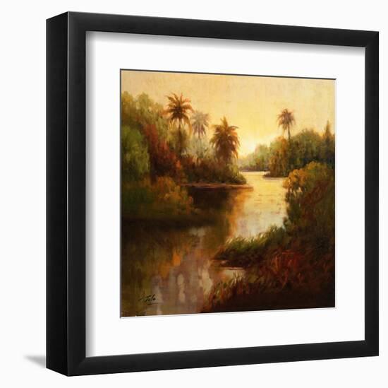 Tropical Cove-Enrique Bolo-Framed Art Print