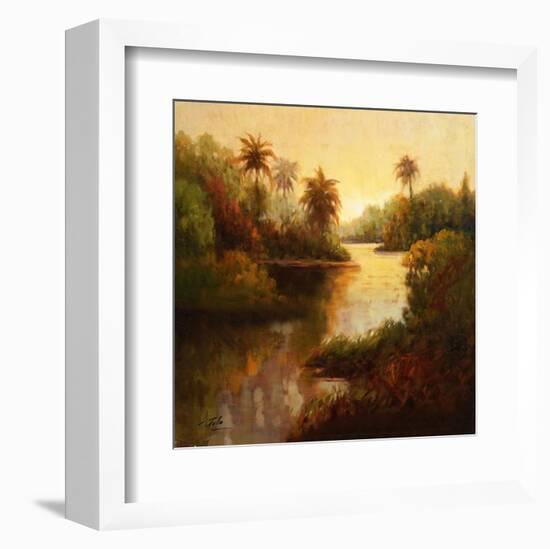 Tropical Cove-Enrique Bolo-Framed Art Print