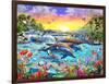 Tropical Cove-Adrian Chesterman-Framed Art Print