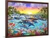 Tropical Cove-Adrian Chesterman-Framed Art Print