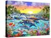 Tropical Cove-Adrian Chesterman-Stretched Canvas