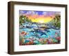 Tropical Cove-Adrian Chesterman-Framed Art Print