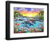 Tropical Cove-Adrian Chesterman-Framed Art Print