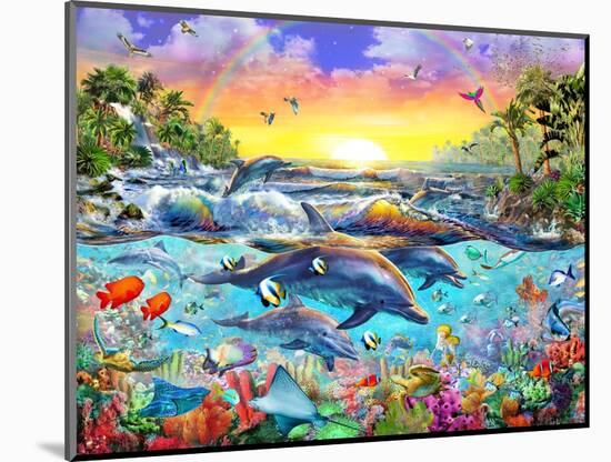 Tropical Cove-Adrian Chesterman-Mounted Art Print