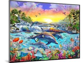 Tropical Cove-Adrian Chesterman-Mounted Art Print