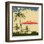 Tropical Cruise Background-Petrafler-Framed Art Print