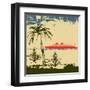 Tropical Cruise Background-Petrafler-Framed Art Print