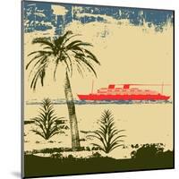 Tropical Cruise Background-Petrafler-Mounted Art Print