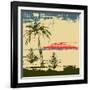 Tropical Cruise Background-Petrafler-Framed Art Print