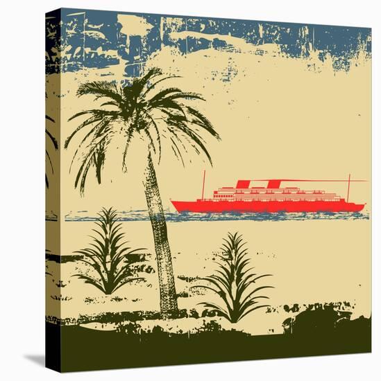 Tropical Cruise Background-Petrafler-Stretched Canvas