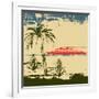 Tropical Cruise Background-Petrafler-Framed Art Print