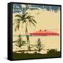 Tropical Cruise Background-Petrafler-Framed Stretched Canvas