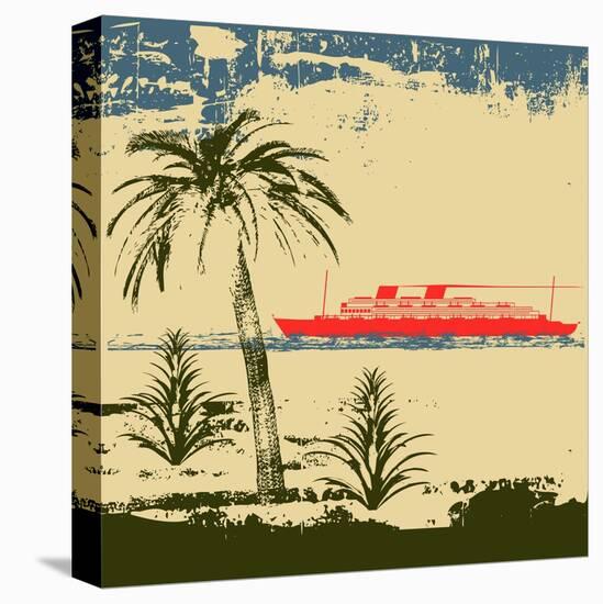 Tropical Cruise Background-Petrafler-Stretched Canvas