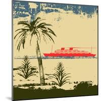 Tropical Cruise Background-Petrafler-Mounted Art Print