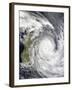 Tropical Cyclone Gael Off Madagascar-Stocktrek Images-Framed Photographic Print