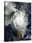 Tropical Cyclone Hellen Spins Offshore Madagascar-null-Stretched Canvas