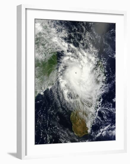 Tropical Cyclone Hellen Spins Offshore Madagascar-null-Framed Photographic Print