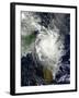 Tropical Cyclone Hellen Spins Offshore Madagascar-null-Framed Photographic Print