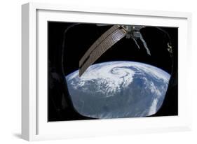 Tropical Cyclone Located over Northern Saskatchewan, Canada-null-Framed Photographic Print