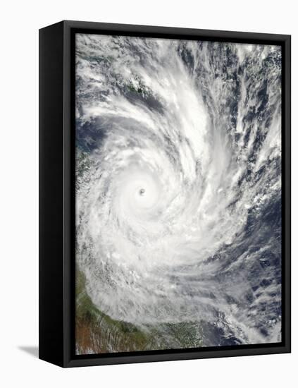 Tropical Cyclone Yasi over Australia-Stocktrek Images-Framed Stretched Canvas