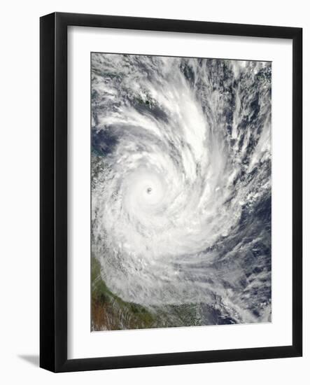 Tropical Cyclone Yasi over Australia-Stocktrek Images-Framed Photographic Print