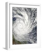 Tropical Cyclone Yasi over Australia-Stocktrek Images-Framed Photographic Print