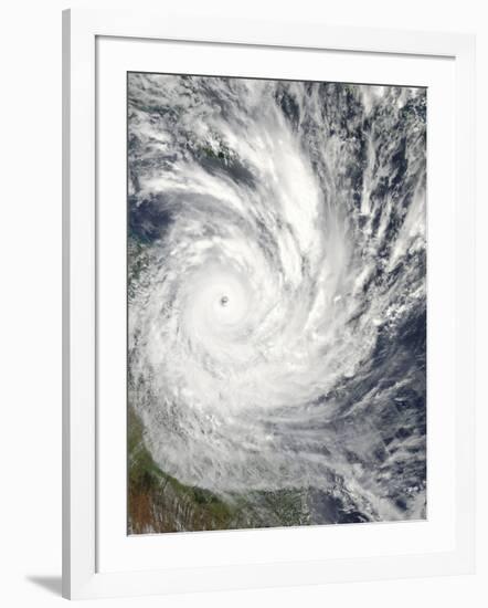 Tropical Cyclone Yasi over Australia-Stocktrek Images-Framed Photographic Print