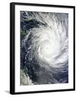 Tropical Cyclone Yasi-Stocktrek Images-Framed Photographic Print