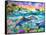 Tropical Dolphins-Adrian Chesterman-Framed Stretched Canvas