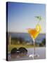 Tropical Drink at Hotel Cardoso, Maputo, Mozambique-Ian Trower-Stretched Canvas