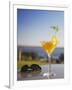 Tropical Drink at Hotel Cardoso, Maputo, Mozambique-Ian Trower-Framed Photographic Print