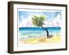 Tropical Eagle Beach in Aruba Dutch Caribbean-M. Bleichner-Framed Art Print