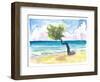 Tropical Eagle Beach in Aruba Dutch Caribbean-M. Bleichner-Framed Art Print