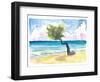 Tropical Eagle Beach in Aruba Dutch Caribbean-M. Bleichner-Framed Art Print