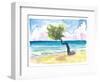 Tropical Eagle Beach in Aruba Dutch Caribbean-M. Bleichner-Framed Art Print