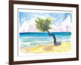 Tropical Eagle Beach in Aruba Dutch Caribbean-M. Bleichner-Framed Art Print