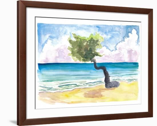 Tropical Eagle Beach in Aruba Dutch Caribbean-M. Bleichner-Framed Art Print