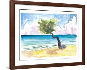 Tropical Eagle Beach in Aruba Dutch Caribbean-M. Bleichner-Framed Art Print