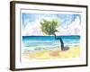 Tropical Eagle Beach in Aruba Dutch Caribbean-M. Bleichner-Framed Art Print