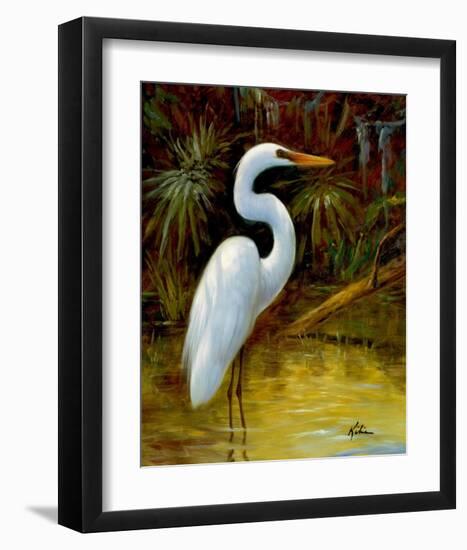 Tropical Egret I-Kilian-Framed Art Print